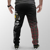 Cumming Hunting Modern Tartan Crest Jogger Sweatpants - Alba Celtic Style
